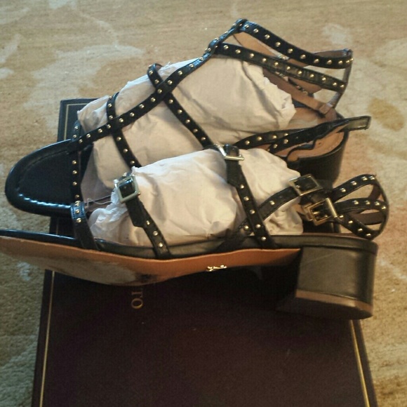 Vince Camuto Shoes - VINCE CAMUTO Black Studded Sandals